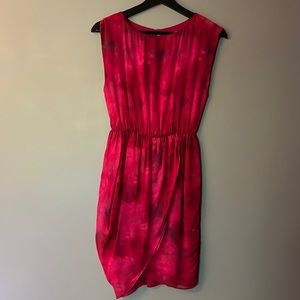 Alice + Olivia Magenta Mixed Color Dress.